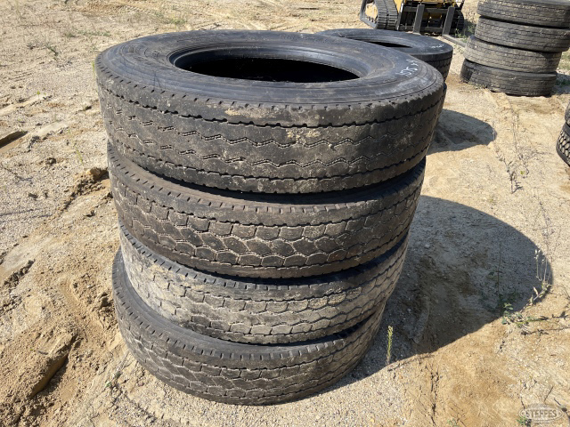 (4) 11R-24.5 tires